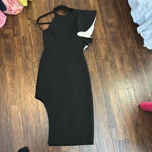 C/Meo Collective Midi Black dress
